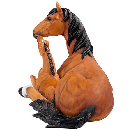 Design Toscano Motherly Love Pony Foal and Mare Horse Statue AL307690